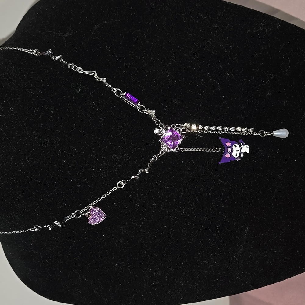 Purple Kuromi Necklace